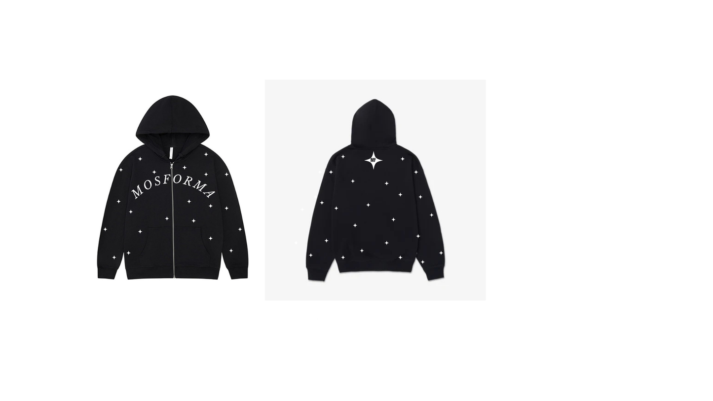 Mosforma Star Zip up Hoodie